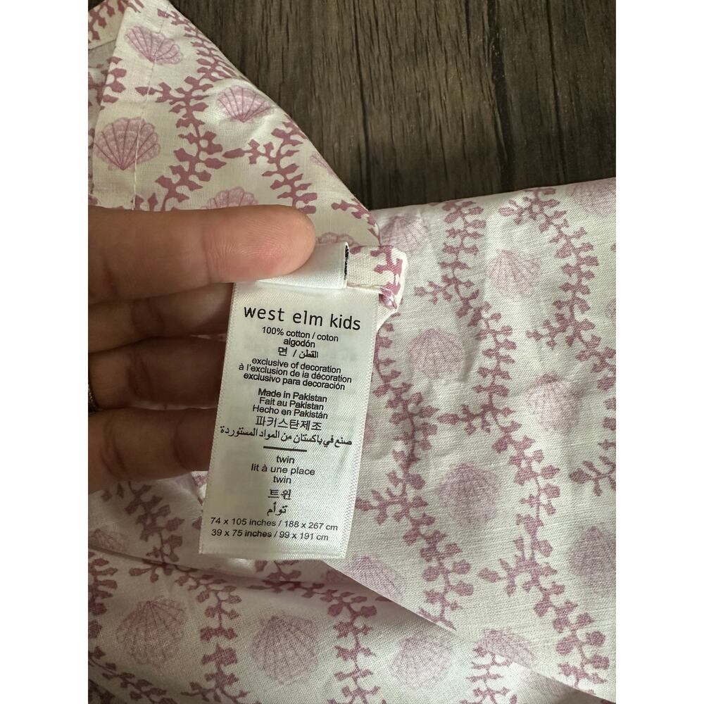 West Elm Kids Ocean Vibe Flats Sheets Set of 2 Twin - Picture 8 of 9